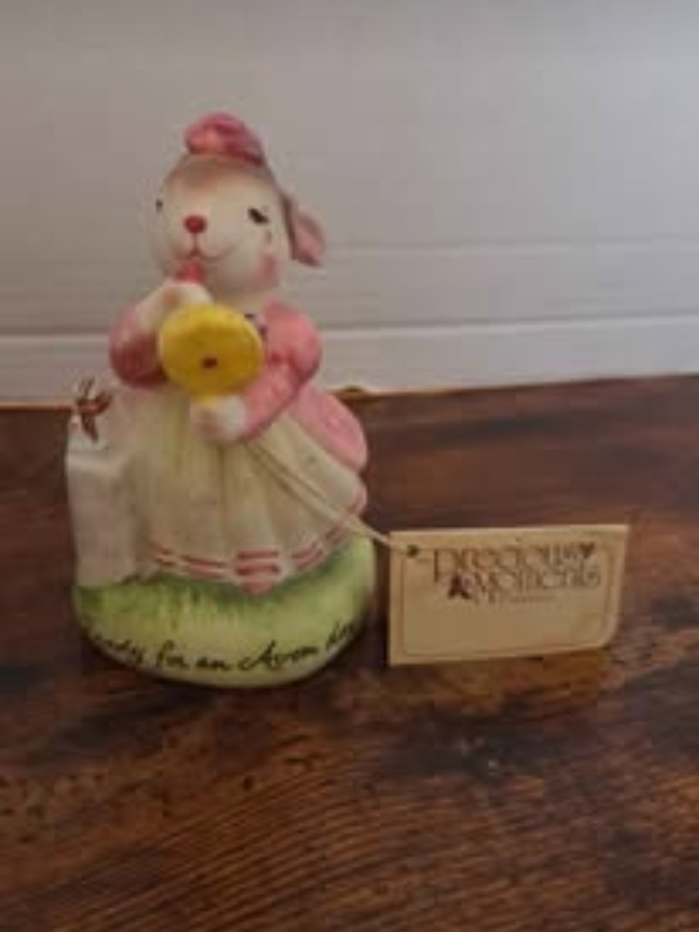 Vintage Avon Precious Moments 'Ready For An Avon Day' Miss Bunny Figurine